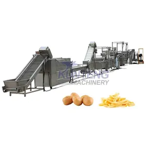 Full Automatic Continuous Fryer Machine for French Fries Chips Chicken Fish Meatball Peanut Potato Deep Frying Production Line thumbnail-1