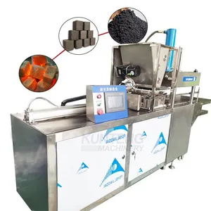 Commercial Shisha Charcoal Briquette Making Machine Line Coconut Shell Cube Hookah Charcoal Press Machine EPC thumbnail-1