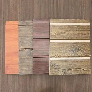 16mm Modern Design Environmentally Friendly PU Foam Exterior Wall Sandwich Panel With Metal Engraving for Outdoor Use thumbnail-5