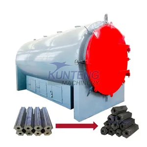 Smokeless Hookah Charcoal Making Machine Corn Cobs Rice Husks Jute Sticks Carbonization Furnace EPC thumbnail-1