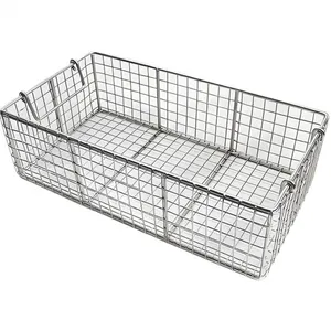 Stainless Steel Mesh Basket for Parts Cleaning, 304 Grade, 0.5mm Wire, 1mm Opening, Industrial thumbnail-2