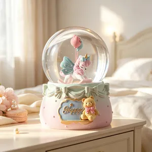 Factory Supply Custom Crystal Ball, 3D Inner Engraving Glass Sphere With Display Base for Home Decor & Customized Souvenir Gifts thumbnail-5