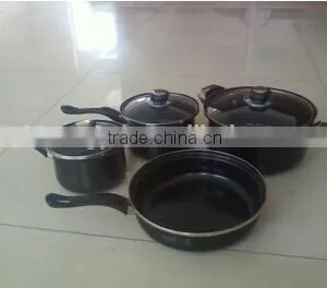 7pcs Non-stick Carbon Steel Cookware Set ,carbon Steel Pan thumbnail-1