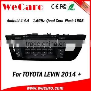 Wecaro Android 4.4.4 Car Stereo 1024 * 600 for Toyota Levin Navigstion System Android tv Tuner 2014 2015 thumbnail-1