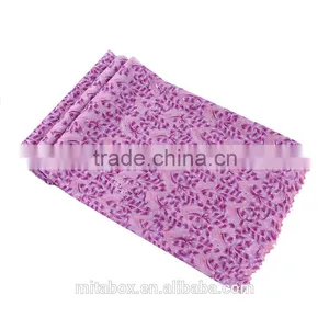 African Organza Lace With Sequins Handcut Lace Fabric OG0184Purple thumbnail-2
