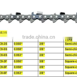 3/8 Saw Chain Steel Saw Chain for 45CC Chain Saw thumbnail-1