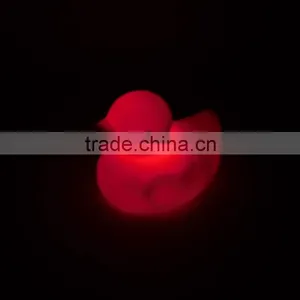 Eco-friendly Flashing Led White Vinyl Duck Toys thumbnail-3