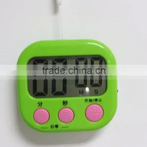 2.9 Inch LCD Big Screen AAA Battery Countdown 4 Color Digital Kitchen Timer thumbnail-2
