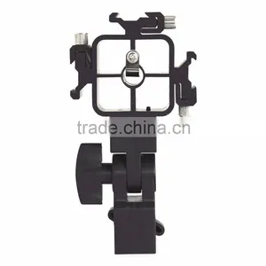 Professional 3 Way Flash Shoe Bracket/Umbrella Holder Light Three Hot Shoe Stand Mount thumbnail-1