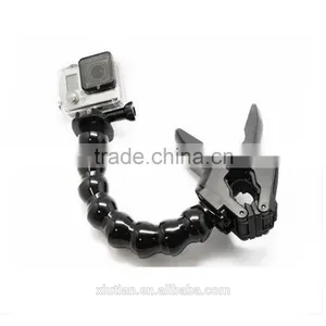 Jaws Flex Clamp Mount + Adjustable Neck for Gopro/sj4000/xiaoyi Accessories thumbnail-1