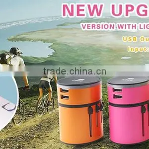 (110128) Best Promotional Gift International Universal Travel Adapter With Usb Port Quality Choice thumbnail-4