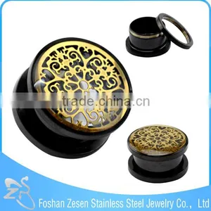 TP011440 Latest Fashion Black Plated Teenage Extender Ears Piercing Jewelry thumbnail-1
