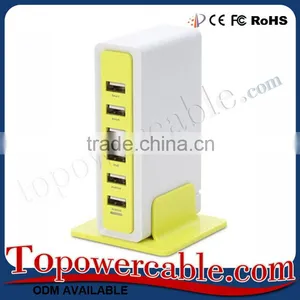 Multi 6 Ports Usb Connector Splitter Box Hub With Charging Port thumbnail-3