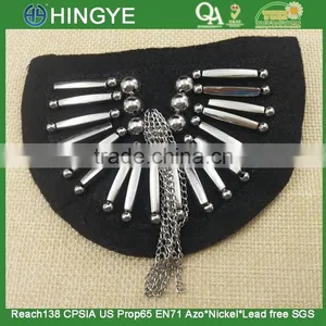 2015 New Arrive Handmade Beaded Shoulder Patches -- M114 thumbnail-1