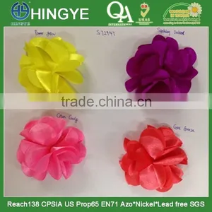 Handmade Satin Fabric Rosettes For Kids Wear --- S1420 thumbnail-1