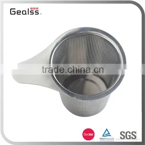 Promotional Christmas Gift Stainless Steel Tea Strainers With Handle thumbnail-2