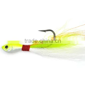 20 Piece High Quality CFF002 China Wholesale Fishing Lures/ Fish Bucktail Jig/ Bucktail Jig With Hook thumbnail-5