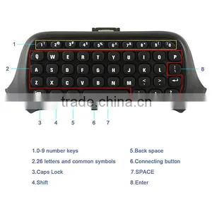 2.4G Wireless Chatpad Message Keyboard for Xbox One Controller thumbnail-4