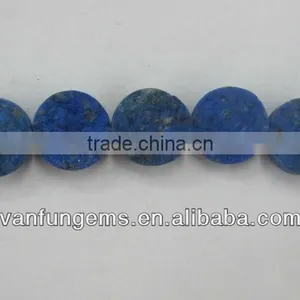 16 Inch Natural Lapis Round Coin thumbnail-1