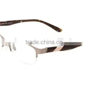 Half Frame Stainless Steel Facing Acetate Temple Spectacle Frames thumbnail-1