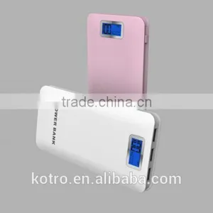 High Quality Colorful LCD Digital Display 3 USB Output Power Bank 4.1A Portable Charger 12000mah Portable Power Bank thumbnail-5