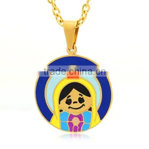 Stainless Steel Jewelry Pendant Gold Charm for Necklace Best Birthday Gift thumbnail-1