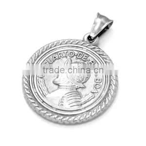 TKB-P1692 Catholic Religious Jewelry Christian Fish Friendship Gifts For Man 316L Stainless Steel Fashion Pendant Ornate thumbnail-1