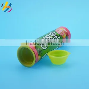 Airtight Paper Tube Food Packaging With Plastic Lid thumbnail-1