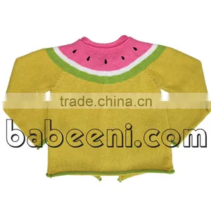 Hand Embroidery Watermelon Girl Sweater thumbnail-3