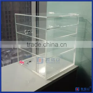 Factory Wholesale Popular Acrylic Jewellery Storage Box w/ DIVIDERS thumbnail-1