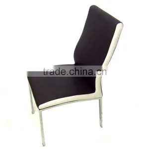 Dining Room Chair Upholstery Black Leather MG-C321 thumbnail-4