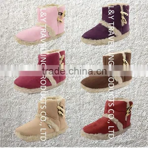 New Ladies Snugg Microsuede Boots Warm Toggle Ankle Slippers thumbnail-1