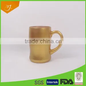 Hot Sale Lage Capacity Beer Galss Mug/High Quality Color Glass Mug With Handle thumbnail-1