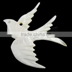 White Bird Natural Freshwater Shell Pendants thumbnail-1