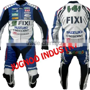 High Quality Suzuki Racing Leather Suit thumbnail-1