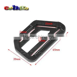 26x52mm Plastic Multi-funtion Adjustable Buckle Slider Hardware for Outdoor Backpack Strap Webbing #FLC443-B thumbnail-1