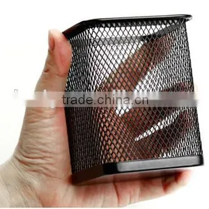 Round or Square Metal Mesh Pen Holder or Stand thumbnail-4
