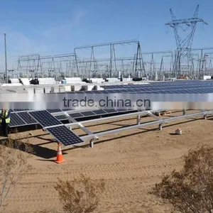 Aluminum PV Solar Panel Ground Mounting System / Solar Panel Brackets thumbnail-1
