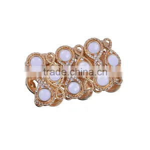 Hot Sell Wide Adjustale Alloy With Resin Stone Bracelet thumbnail-2