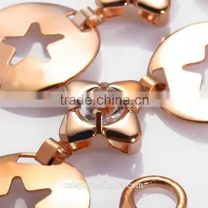 Fancy Chain Gold Plated Flat of Russian Gold Chain Brightness F1-80152 thumbnail-2