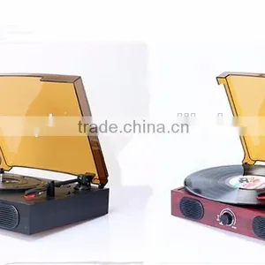 3 Gear Shift Vinyl Phonograph Bluetooth USB CD thumbnail-6