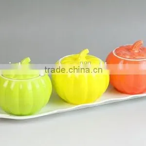 China Suppliers Ceramic Embossed Glazed Sugar Coffee Kitchen Utensil for Coffee Dinner Set thumbnail-3
