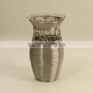 Handmade Stainless Flower Vase thumbnail-1