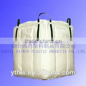 PP White Food Grade Jumbo Bags/100% Polypropylene Belt/cross Conner Loops thumbnail-1