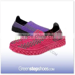 2016 Women Elastic Hand Woven Walking Shoes For Lovers thumbnail-2
