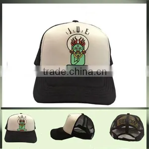 5 Panel Mesh Trucker Cap With Printed Wl-0087 thumbnail-1
