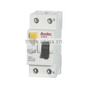 AUR3 CE Mark Modular Electrical RCCB Current Rating 16A thumbnail-1