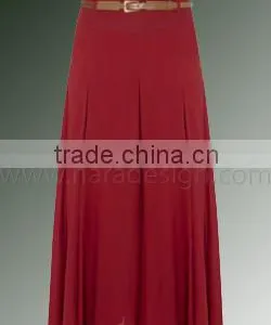 Pleated Yoke Waist Skirt in Cotton or Bamboo With UV Resistance thumbnail-1