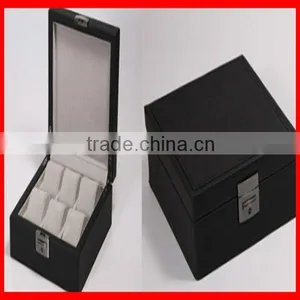 Black Branded Wrist Watch Storage Box Wholesale thumbnail-1