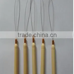 Micro Rings Loop Tool Loop Threader Pulling Needle Used With Hair Plier and Beads for Human Hair Feather Extension Tools thumbnail-2